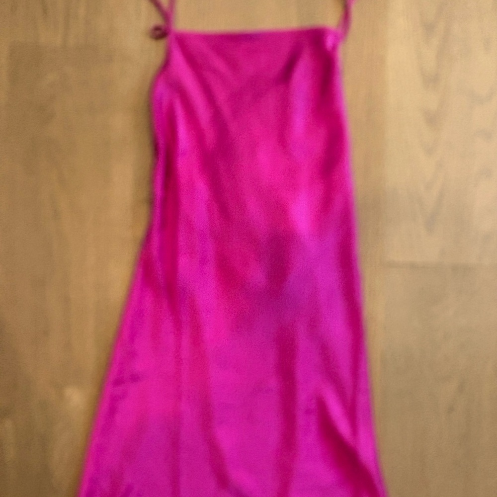 Vibrant Pink Slip Dress